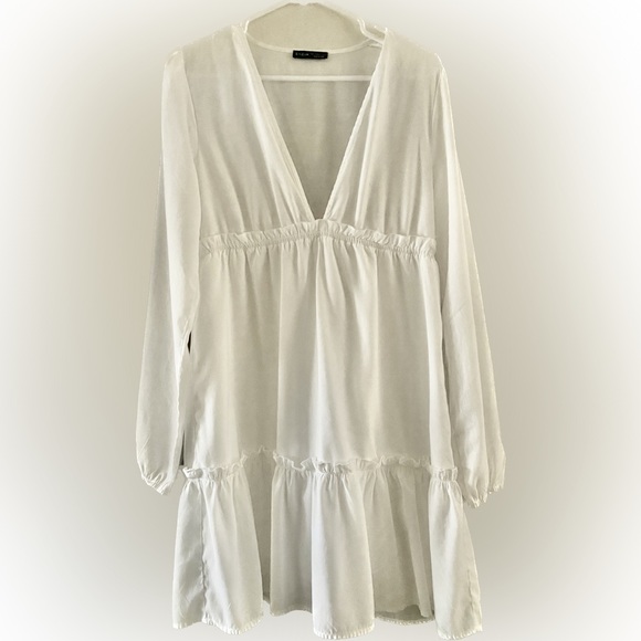 Shein White long sleeved mini dress - Picture 3 of 6